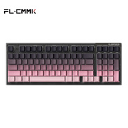 腹靈FL980V2Pro 有線/藍(lán)牙/2.4G三?？椭苹瘷C(jī)械鍵盤(pán)gasket結(jié)構(gòu)正刻側(cè)刻鍵帽熱插拔藍(lán)牙鍵盤(pán)無(wú)線鍵盤(pán) FL980V2Pro LS版-黑曜石黑莓側(cè)刻 冰川青軸