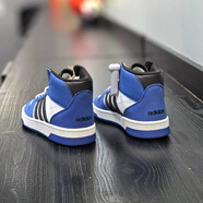 阿迪達斯（adidas）三葉草高幫板鞋女鞋秋冬季新款運動(dòng)鞋DROP STEP W輕便潮流休閑 IH7978藍色 36.5 (225mm)