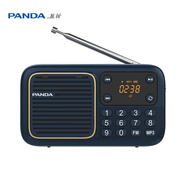 熊貓（panda）S4收音機(jī)8g卡老人FM調(diào)頻廣播便攜式充電插卡U盤聽歌聽?wèi)驘o損音樂播放器 