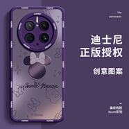 峰爵（FENGJUE）適用于華為mate70pro手機殼優(yōu)享版新款硅膠軟邊米奇米妮mate70全包防摔卡通保護套情侶款 紫藍色【波光米妮】 華為 Mate 60 Pro