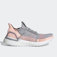 阿迪達斯 （adidas）新款 UltraBOOST 19 女子緩震耐磨防滑運動跑步鞋G54017 灰/清澈橙/B75881 36 (220mm)