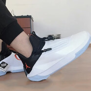 耐克籃球鞋男鞋 2023秋新款A(yù)ir Jordan Jumpman Hustle PF運動休閑鞋 AQ0394-100/黑白 42.5