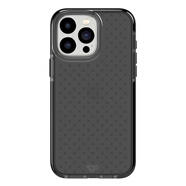 tech21手機殼適用于蘋果iPhone16promax透明硅膠防摔15pro磁吸硬殼14保 菱格透黑4.9米防摔軟殼 iPhone16ProMax