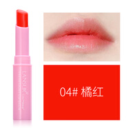 蘭瑟（LANSUR） 唇膏潤(rùn)唇膏女保濕滋潤(rùn)補(bǔ)水潤(rùn)口紅打底護(hù)理唇膜女學(xué)生清新潤(rùn)唇油 淡彩04橘紅色*2支