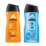 阿迪達斯男士功能型香波沐浴露洗發(fā)沐浴 按摩舒爽250ml+運動(dòng)后舒緩250ml