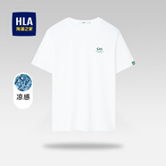 海瀾之家（HLA）短袖t恤男夏季新款圓領(lǐng)柔軟冰爽棉涼感短T男百搭短袖上衣男衣服 米白Y5(涼感) 4XL 190/108A