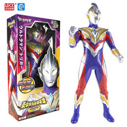 靈動(dòng)創(chuàng  )想（LDCX）奧特曼大號玩具怪獸兒童變形聲光奧特英雄軟膠可動(dòng)玩偶生日禮物 豪華聲光超大70cm-特利迦奧特曼