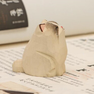 創(chuàng)意手工木雕可愛(ài)貓咪桌面擺件個(gè)性布偶貓萌寵工藝品手作日系禮品 布偶貓