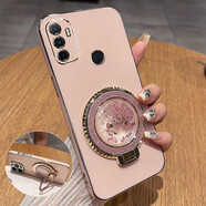 優(yōu)蕾絲 oppoA32手機殼oppo保護A11s硅膠套a32鏡頭全包防摔PDVM00軟殼帶流沙支架OPOP新款男女高顏值 【櫻花粉】+流沙支架 +全屏鋼膜+掛繩 適用機型【OPPO A32】