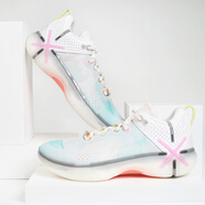 李寧（LI-NING）新款韋德幻影6男子運動(dòng)舒適高緩震高回彈耐磨專(zhuān)業(yè)籃球鞋 029-9標準白/清水綠/熒光粉 45