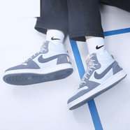 耐克（NIKE）官方艦店女鞋 春季新款高幫運動鞋輕便時尚休閑鞋透氣板鞋子女 844907-005-灰藍色 39