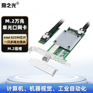狼之光 Intel82599芯片M.2轉(zhuǎn)萬(wàn)兆單口光纖網(wǎng)卡SFP+/M Key網(wǎng)吧電競(jìng)酒店無(wú)盤(pán)群輝918+黑蘋(píng)果DIY服務(wù)器網(wǎng)卡 82599萬(wàn)兆單光口網(wǎng)卡含多模光模塊（M.2接口）