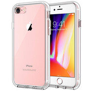 JETechJETech 蘋果iPhone SE2020款 8/7手機殼7P/8Plus  TPU軟邊PC背板保護套 SE2/7/8通用-透明