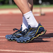 美津濃（MIZUNO）大體重跑步鞋預(yù)言1112預(yù)言X空山基大碼減震慢跑鞋 藍(lán)金 預(yù)言11 官方正品 假一賠三 39 =250mm偏小