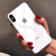 井邑田 iphonexr鋼化彩色后膜 xsmax后蓋背膜 蘋(píng)果X手機(jī)改色后貼膜防爆ix防刮花XR 蘋(píng)果XSMAX【白色】鋼化后膜+黑色鋼化前膜