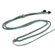 維娜絲手工編織簡(jiǎn)約款紅瑪瑙珠項鏈繩吊墜掛繩平安扣繩可調節項鏈吊墜繩 孔雀藍 格麗項鏈繩