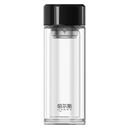 哈爾斯（HAERS）雙層玻璃杯300ml辦公商務(wù)杯HBW-300-2 雅黑色