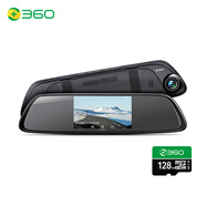 360行車記錄儀 M301JL套裝版 1080P微光夜視高清后視鏡+128g卡