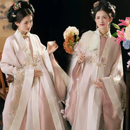 產(chǎn)婦媽媽孕婦拍照服裝新款影樓攝影可愛(ài)孕媽咪孕婦拍藝術(shù)照寫(xiě)真孕 粉色漢服 XXL