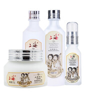 上海 女人夜來香系列保濕乳精華日霜晚霜隔離霜套裝國貨老牌 爽膚水+精華乳+精華液+日霜