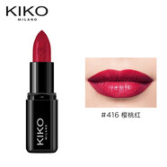 KIKO小黑管耀色口紅-407豆沙色3g/支 滋潤保濕顯色百搭 416_櫻桃紅