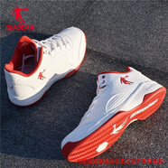 喬丹QIAODAN籃球鞋男2025春季低幫毒液戰(zhàn)靴減震防滑學(xué)生實(shí)戰(zhàn)球鞋子 白色/極光紅 42