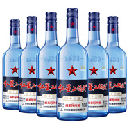紅星二鍋頭藍(lán)瓶綿柔8陳釀清香型白酒43度750ml*6瓶整箱裝（直播專享）