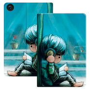 欽靈 華為榮耀平板5保護(hù)套8英寸M5青春版2019新款JDN2-W09電腦皮套AL00全包邊防摔配件 榮耀平板5-8英寸讀書(shū)男孩+鋼化膜