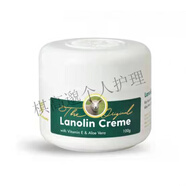 Lanolin新西蘭進口Lanolin creme天然綿羊油蘆薈維E面霜保濕補水滋潤100g 所有膚質(zhì)