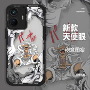 獨行狼 適用vivos15手機殼新款海賊王超薄防摔s15pro軟外殼索隆鏡頭全包卡通創(chuàng  )意尼卡路飛男款 經(jīng)典黑-大笑卡尼白+膜 vivo s15pro