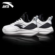 安踏（ANTA）男鞋運(yùn)動(dòng)鞋網(wǎng)面軟底跑步鞋路跑休閑鞋戶(hù)外男士旅游鞋減震慢跑鞋 象牙白/黑 41