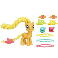 孩之寶（Hasbro） 小馬寶莉 可愛(ài)標志 小尺寸易攜帶 女孩玩具 蘋(píng)果嘉兒B9617發(fā)型師