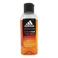 阿迪達(dá)斯（Adidas）男士激情冰點沐浴露潔面膏洗發(fā)套裝 專業(yè)男士護理 男士活力觸發(fā)沐浴露100ml