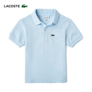 LACOSTE法國鱷魚童裝日常休閑百搭運(yùn)動短袖Polo衫中大童|PJ2909 T01/淺藍(lán)色 128 8A