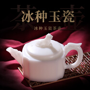 畢方器物（BifongWare）陶瓷茶壺冰種璞玉瓷壺德化手工家用功夫茶壺羊脂玉瓷高檔沏茶單壺 璞玉瓷老虎壺 180ml