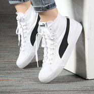 彪馬（PUMA）  男女鞋新款Bari Mid經(jīng)典高幫休閑鞋板鞋帆布鞋 373891-01 37