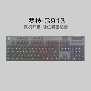 升派 適用 羅 G813 TKL G913 K950 MK950 鍵盤(pán)保護膜臺式機電腦機械鍵盤(pán)防塵罩防水技 游戲 G913TKL 【G913】透明