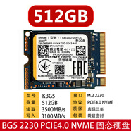 阿塞克東芝鎧俠BG4 128G 256G M.2 2230 PCIE NVME固態(tài)硬盤(pán)微SurfacePro7Pro8Pro9東戴爾軟筆記本臺式機 BG5 512G 2230固態(tài)硬盤(pán) 標配無(wú)系統