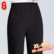 奉孝媽媽褲子春秋季中老年人女褲薄款加肥加大碼200斤寬松胖奶奶長褲