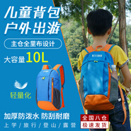 焱思泰兒童背包戶外出游旅行背包登山包戶外背包休閑雙肩包小學生書包 兒童背包（海藍色） 【大容量10L/加厚防潑水】