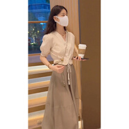 妍莉芬連衣裙女裝套裝夏季2025年新款夏裝溫柔風衣服小個子氣質(zhì)裙子夏天 套裝 S
