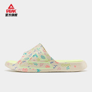 匹克態(tài)極拖鞋大三角籃球運動(dòng)拖鞋男潮室外 新款太極涼拖女外穿拖鞋 ET32028L豆卡其（女） 37