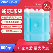 冰美人家用冰板冰排冷鏈生鮮冷藏冷凍母乳反復(fù)使用 冰晶盒可定制藍(lán)冰 B22（冷凍）600毫升*2塊
