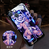 栗好嘉適用iphone16promax發(fā)光手機(jī)殼蘋(píng)果15plus手機(jī)殼iPhone15炫彩15promax來(lái)電發(fā)光聲控個(gè)性全包防摔 【發(fā)光款】齒輪機(jī)械熊 其他型號(hào)留言備注