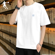 喬丹短袖男T恤男2025夏季新款寬松透氣圓領(lǐng)t恤潮流休閑半袖運(yùn)動(dòng)上衣T 喬丹白-356R L /175