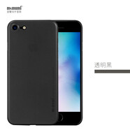 麥麥米適用蘋果8plus手機殼 新iPhone SE手機殼保護套超薄磨砂2022簡約商務殼 iPhone SE/8 透明黑