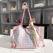CAEISL & KCIEL小&ck2025新款女包女友生日禮物高級感絲絨壓花托特包腋下包 玫紅彩色 專(zhuān)柜高檔品質(zhì)