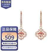 SWAROVSKI 施華洛世奇 跳動(dòng)的心項鏈 時(shí)尚水晶鎖骨鏈 生日七夕禮物送女友 耳環(huán) 玫瑰金色5516477