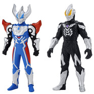 萬(wàn)代（BANDAI）超決戰(zhàn)軟膠系列 奧特曼怪獸 軟塑膠材質(zhì) 兒童玩具 捷德豪勇VS極惡貝利亞69081
