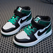 2025AJ爆款童鞋男女童高幫運動(dòng)鞋男女童爆款中大童運動(dòng)鞋品質(zhì)好鞋 綠色 37